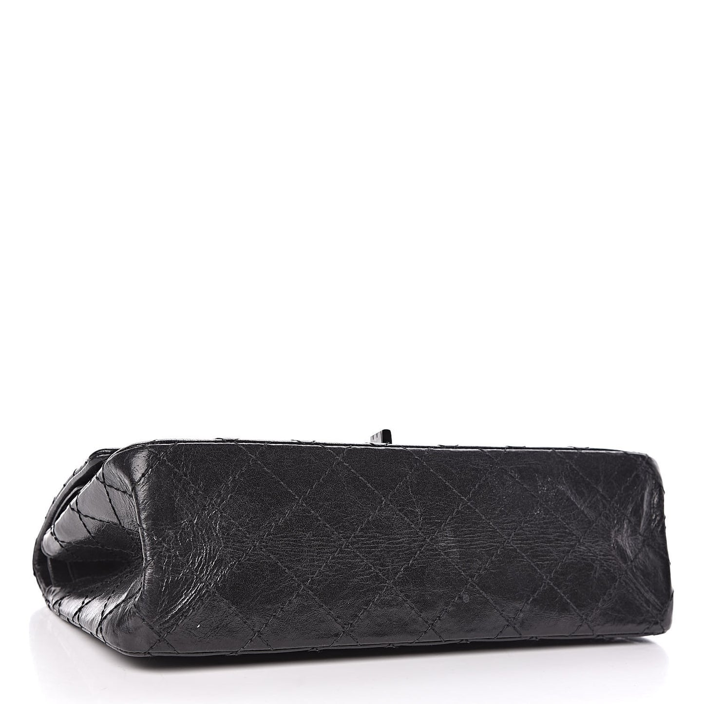 Aged Calfskin Quilted 2.55 Reissue 225 Flap So Black