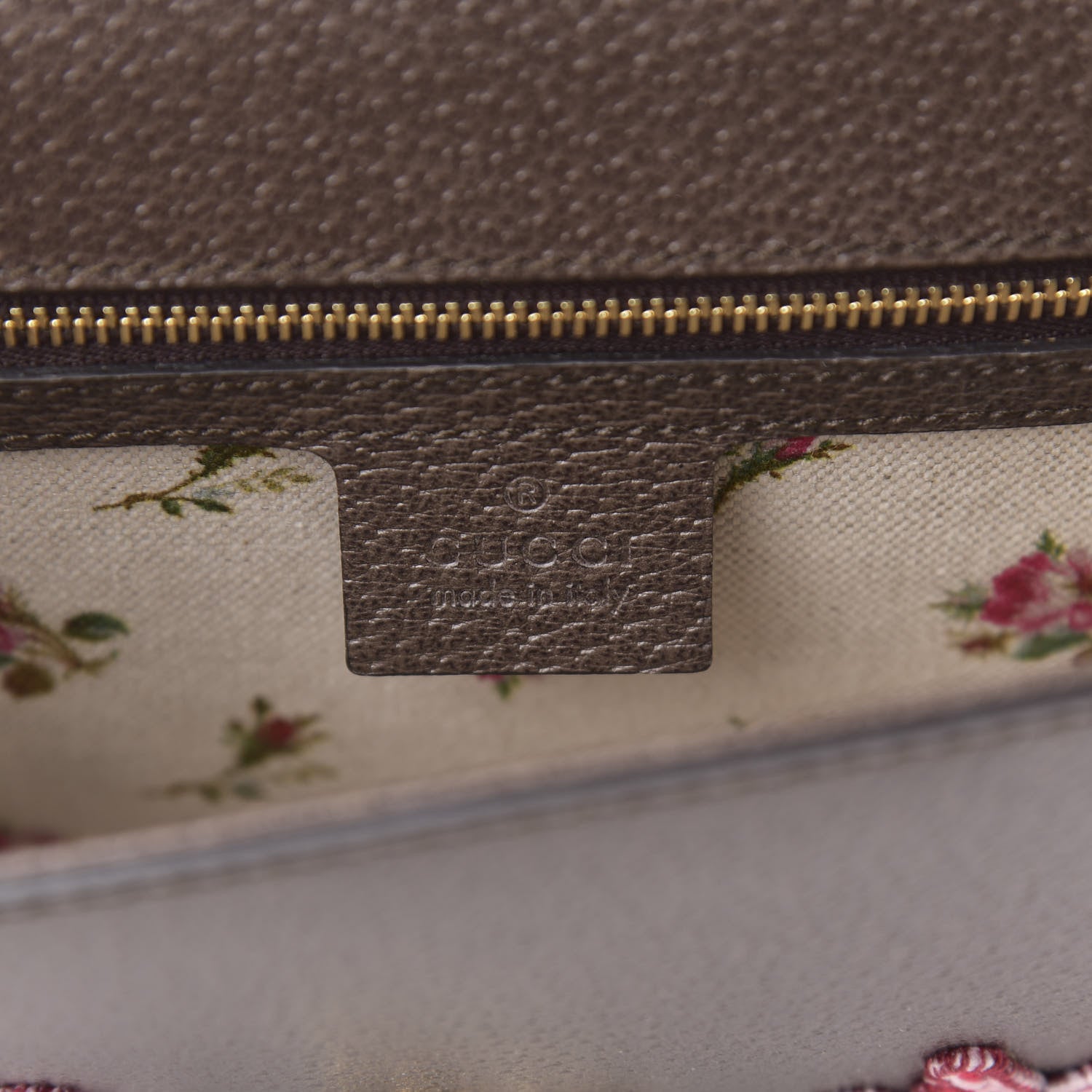 Gucci Calfskin Embroidered Sylvie Belt Bag Brown 6 of 9