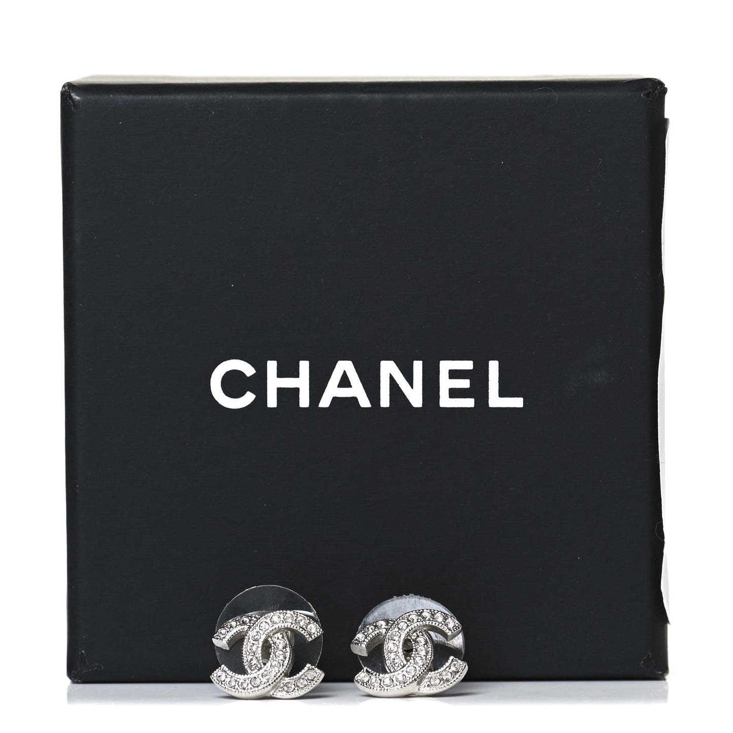 Crystal Mini Timeless CC Earrings Silver