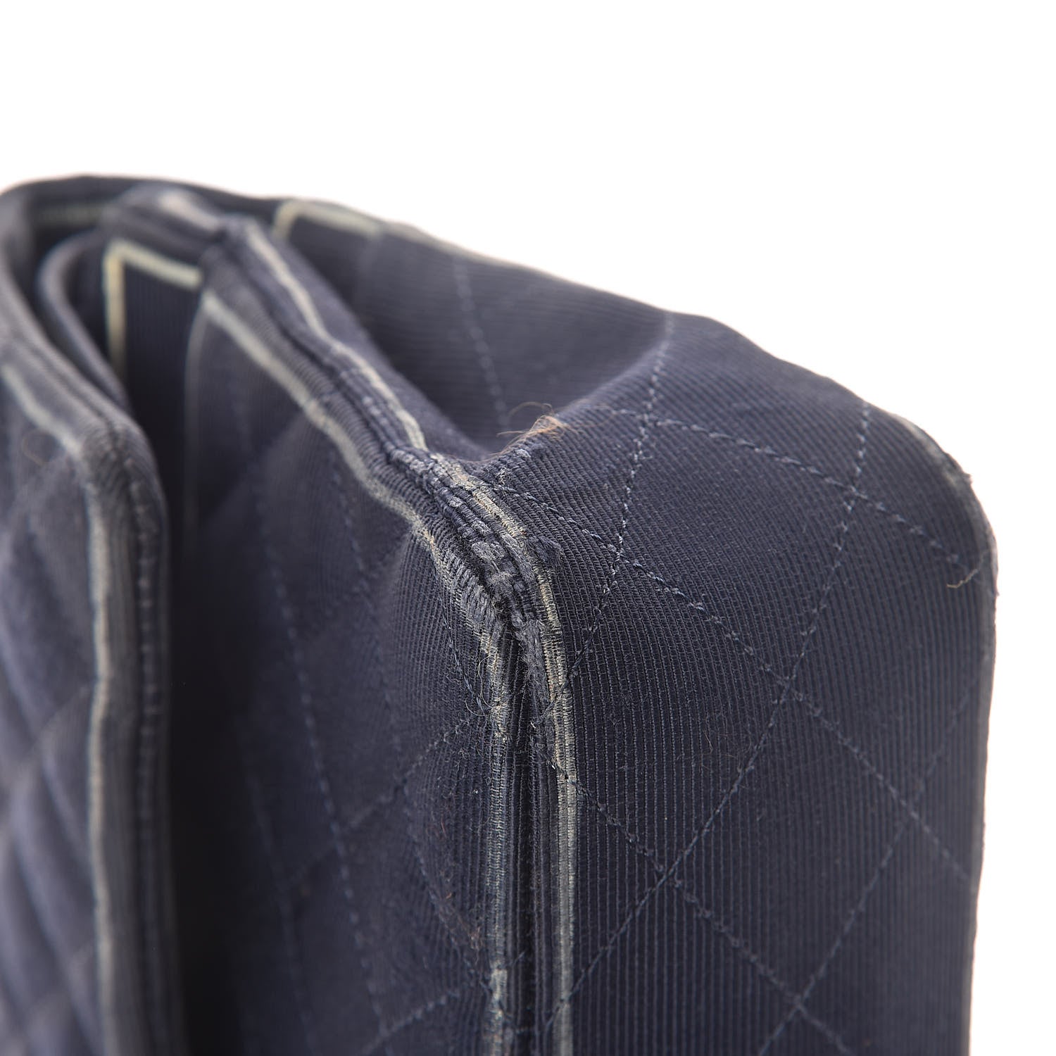Chanel Grosgrain Quilted Medium Double Flap Navy 11 of 13