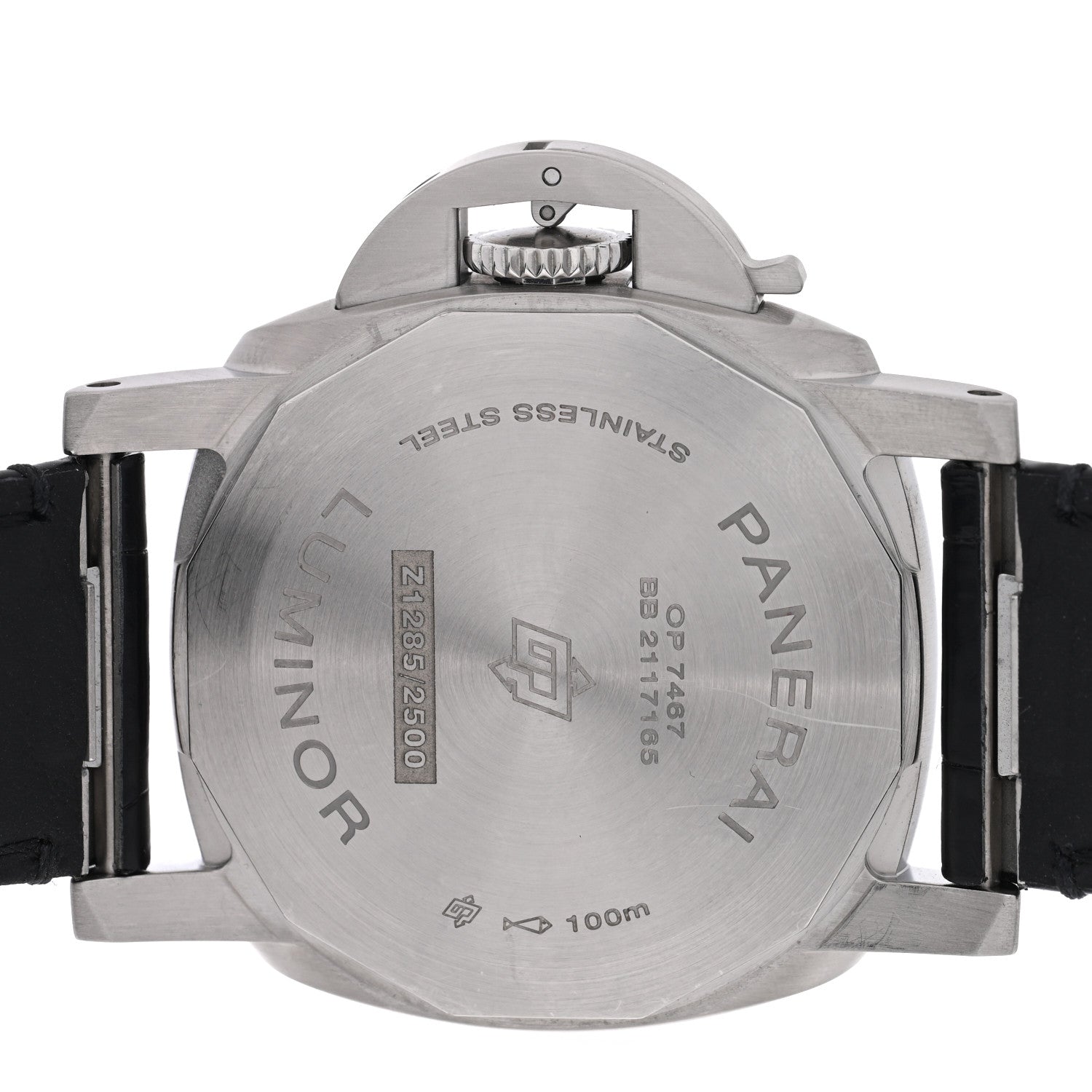 Panerai Stainless Steel Alligator 40mm Luminor Quaranta Automatic Watch White PAM01371 4 of 5