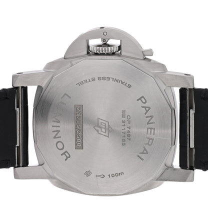 Panerai Stainless Steel Alligator 40mm Luminor Quaranta Automatic Watch White PAM01371 4 of 5