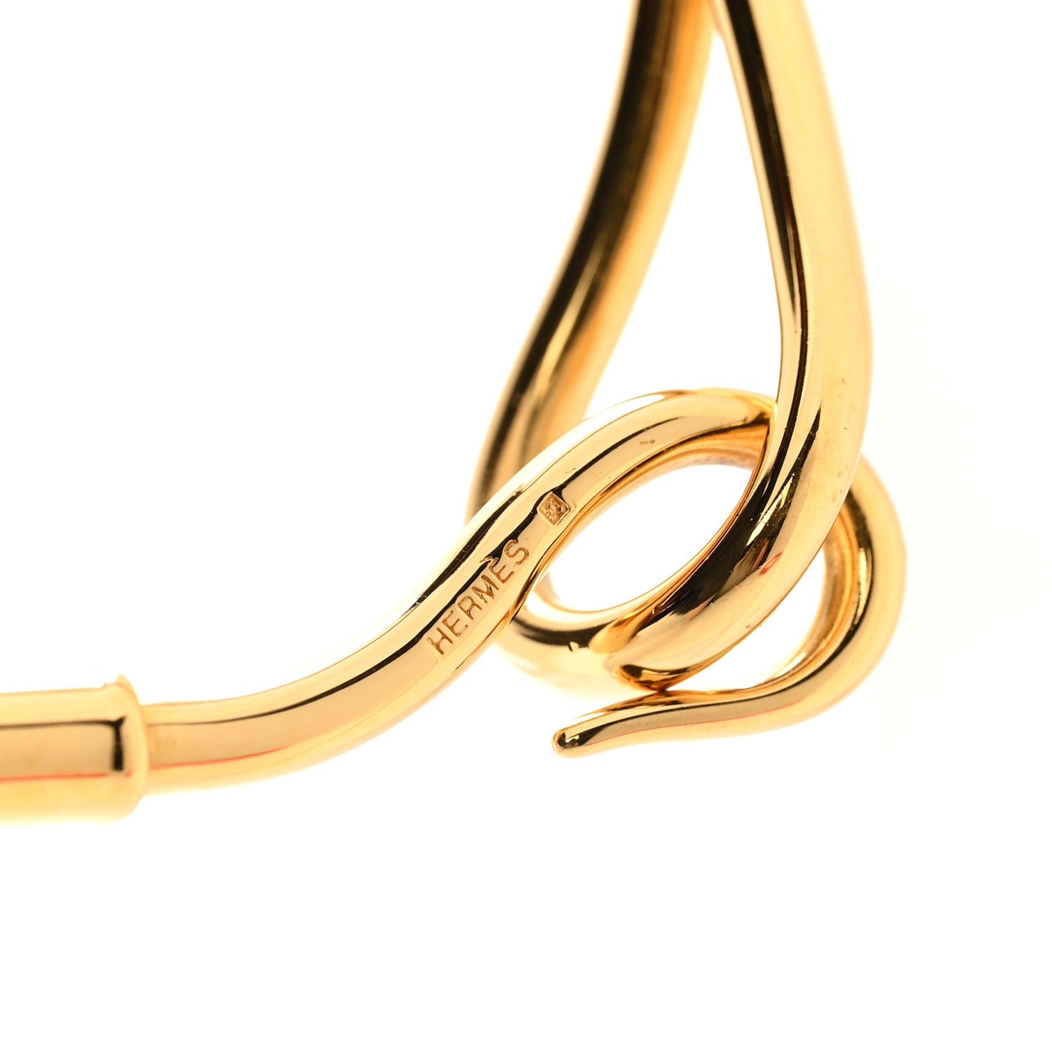 Hermes Natural Bridle Jumbo Hook Bracelet Bouton 5 of 7
