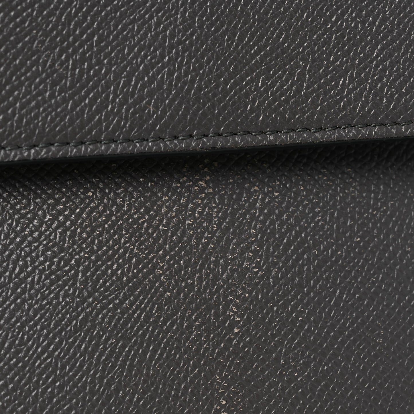Grained Calfskin Nano Belt Bag Grey