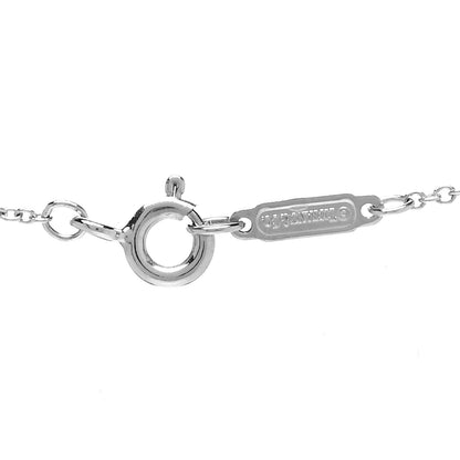 Tiffany 18K White Gold Diamond Double Interlocking Circles Pendant Necklace 4 of 6