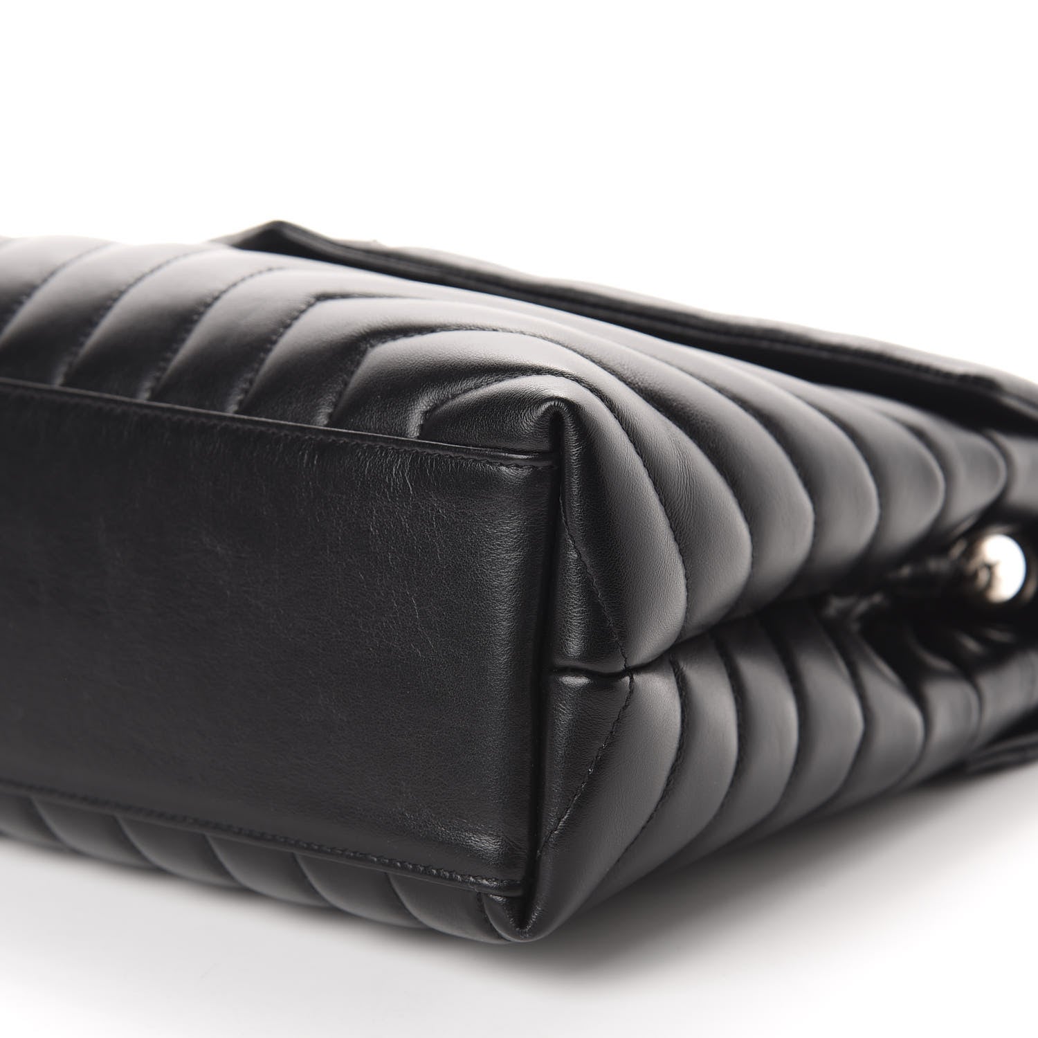 Saint Laurent Calfskin Y Quilted Monogram Medium Loulou Chain Satchel Black 6 of 10