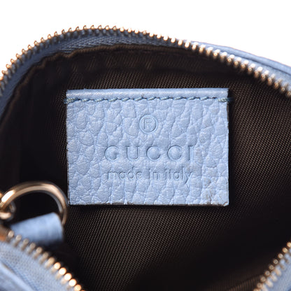 Gucci Dollar Calfskin Swing Key Case Mineral Blue 6 of 9