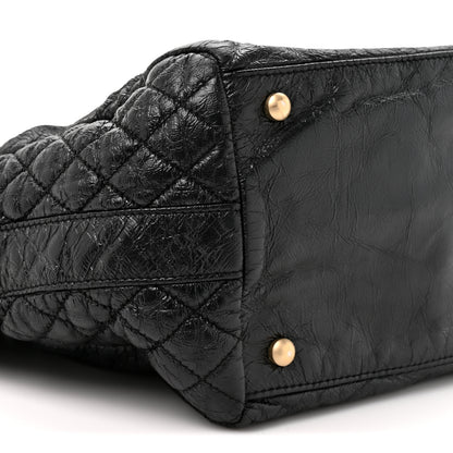 Chanel Vinyl Medium Rock and Chain Bowler Black 10 of 10