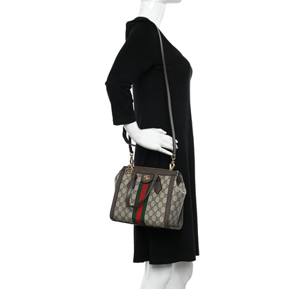 Gucci GG Supreme Monogram Small Ophidia Tote Bag Brown 2 of 10