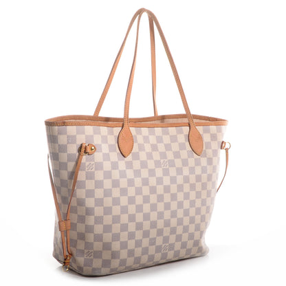 Louis Vuitton Damier Azur Neverfull MM 3 of 9