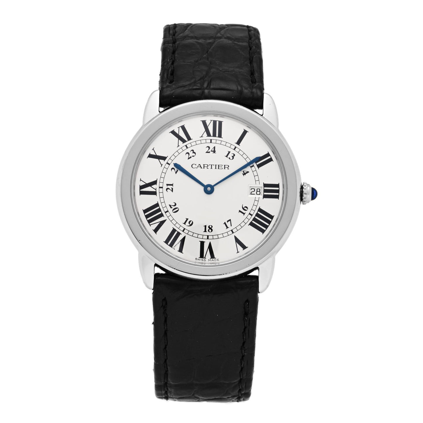 Stainless Steel Alligator 36mm Ronde Solo Quartz Watch