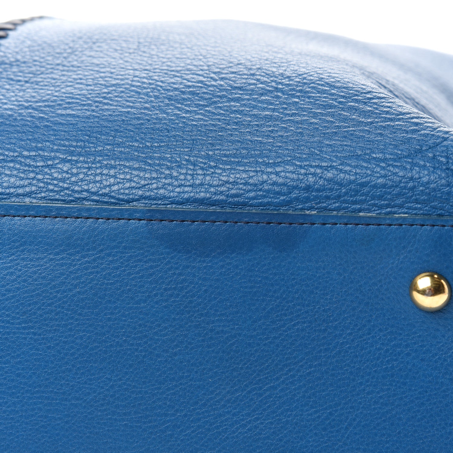Saint Laurent Calfskin Large Neo Double Reversible Tote Turquoise 7 of 10