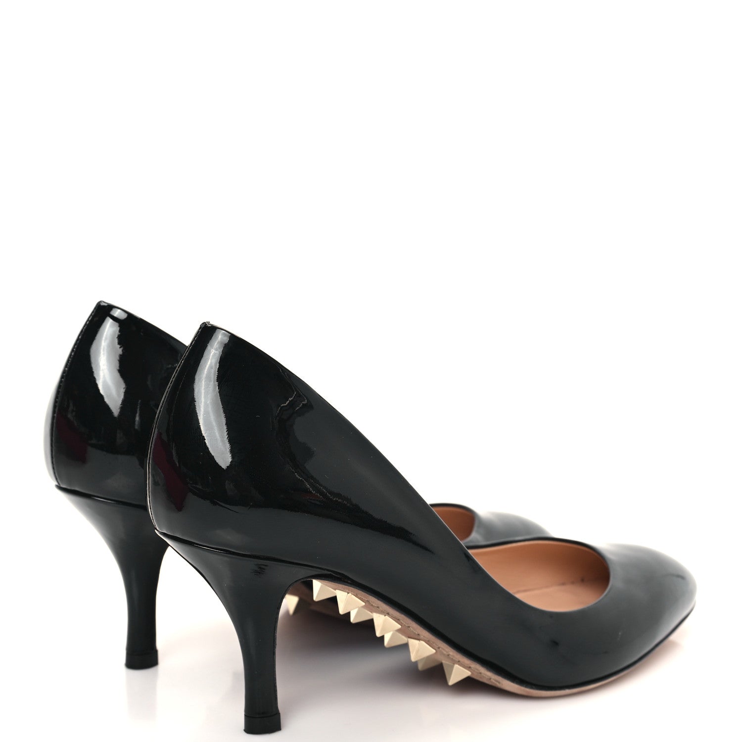 Valentino Garavani Patent Rockstud Pumps 37 Black 4 of 9