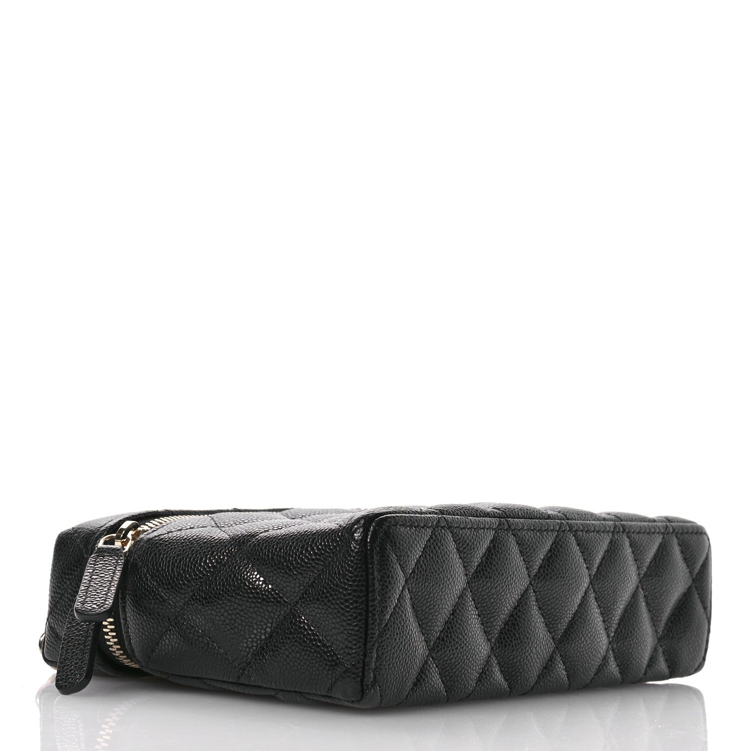 Chanel Caviar Quilted Top Handle Slim Vanity With Chain Black 4 of 11