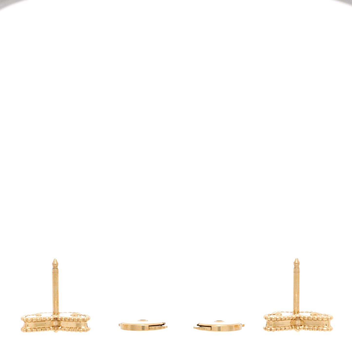 18K Yellow Gold Mother of Pearl Sweet Alhambra Butterfly Earrings