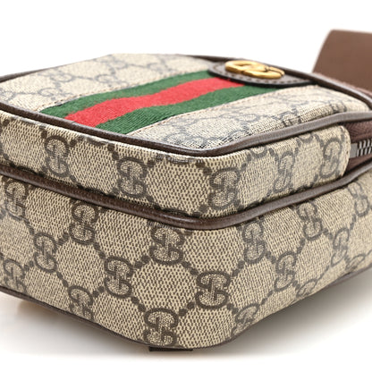 Gucci GG Supreme Monogram Web Mini Ophidia Messenger Brown 10 of 10