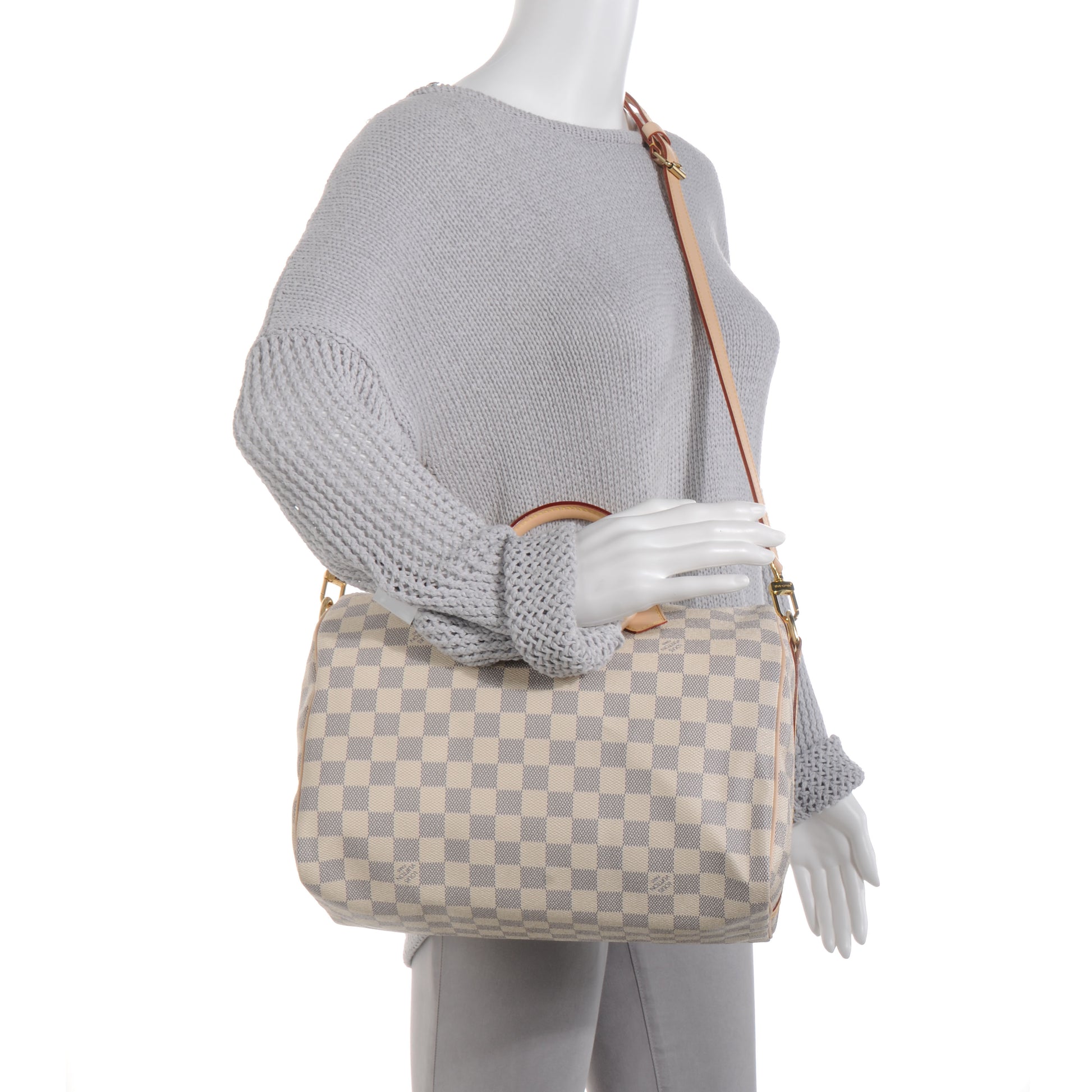 Louis Vuitton Damier Azur Speedy Bandouliere 30 2 of 9