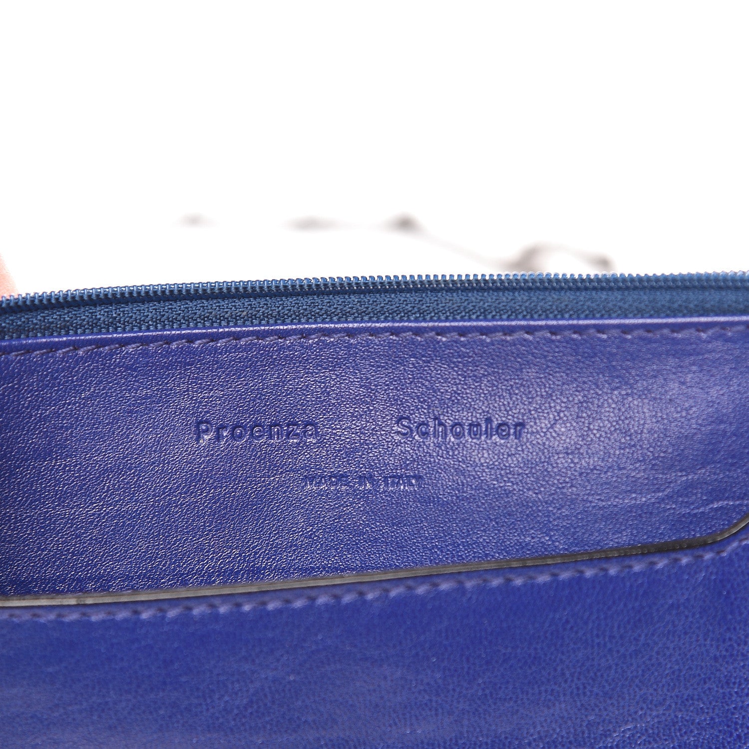 Proenza Schouler Lambskin Fringe PS1 Large Chain Wallet Cobalt Blue 7 of 11