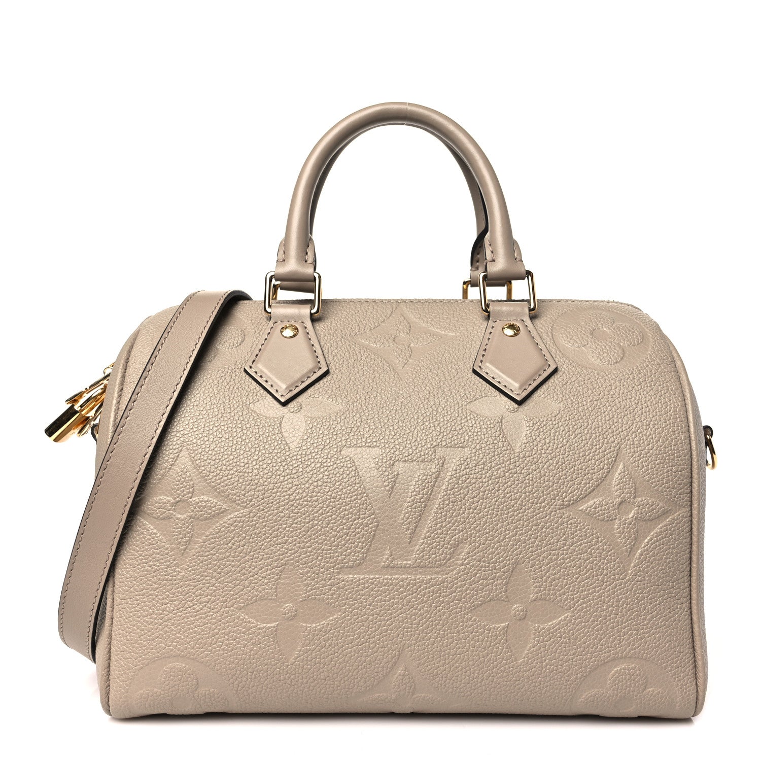 Louis Vuitton Empreinte Monogram Giant Speedy Bandouliere 25 Tourterelle 1 of 9