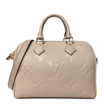 Louis Vuitton Empreinte Monogram Giant Speedy Bandouliere 25 Tourterelle 1 of 9