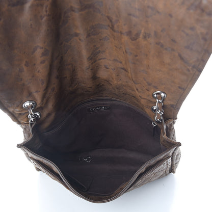Chanel Aged Crumpled Calfskin Vintage Flap Brown 5 of 17