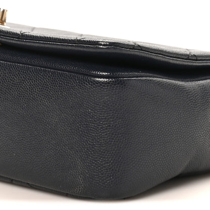 Chanel Caviar Quilted Small Fashion Therapy Flap Bag Navy Blue 10 of 10