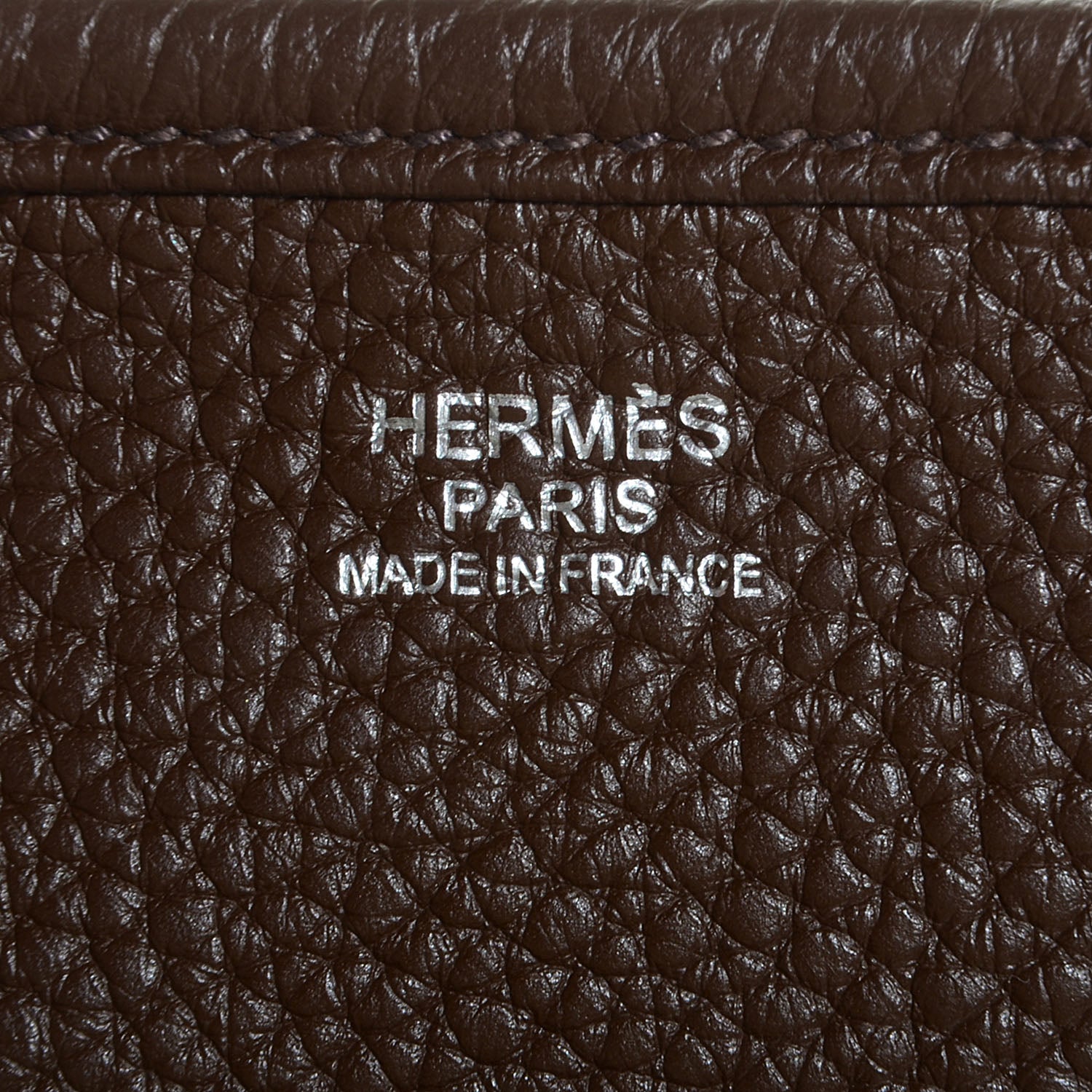 Hermes Taurillon Clemence Evelyne III PM Chocolate 6 of 15