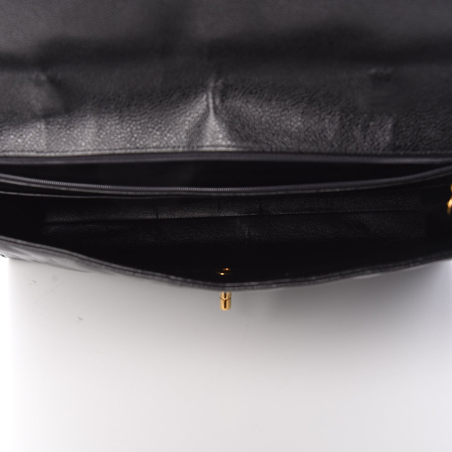 Caviar Quilted Briefcase Laptop Bag Black
