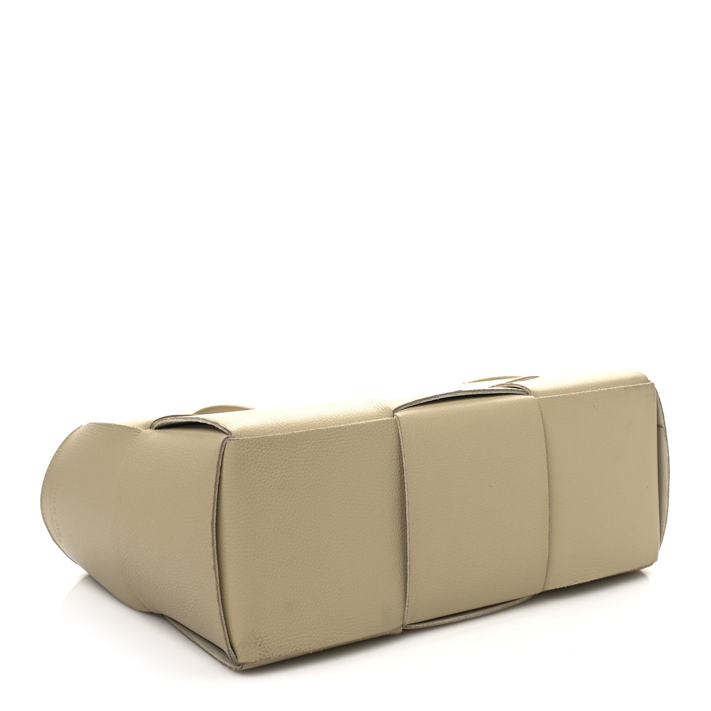 Grained Calfskin Intrecciato Medium Arco Tote Porridge