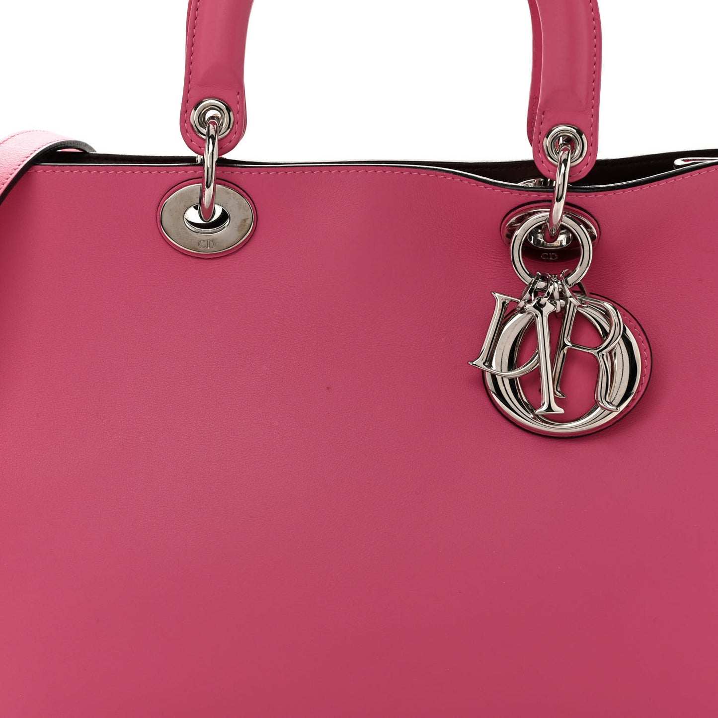 Smooth Calfskin Medium Diorissimo Tote Pink