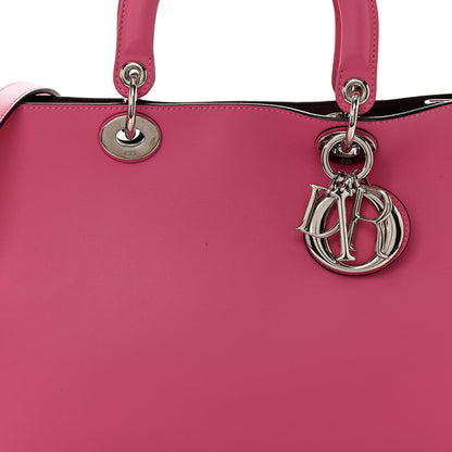 Christian Dior Smooth Calfskin Medium Diorissimo Tote Pink 8 of 11