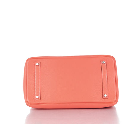 Hermes Taurillon Clemence Birkin 35 Crevette 6 of 26