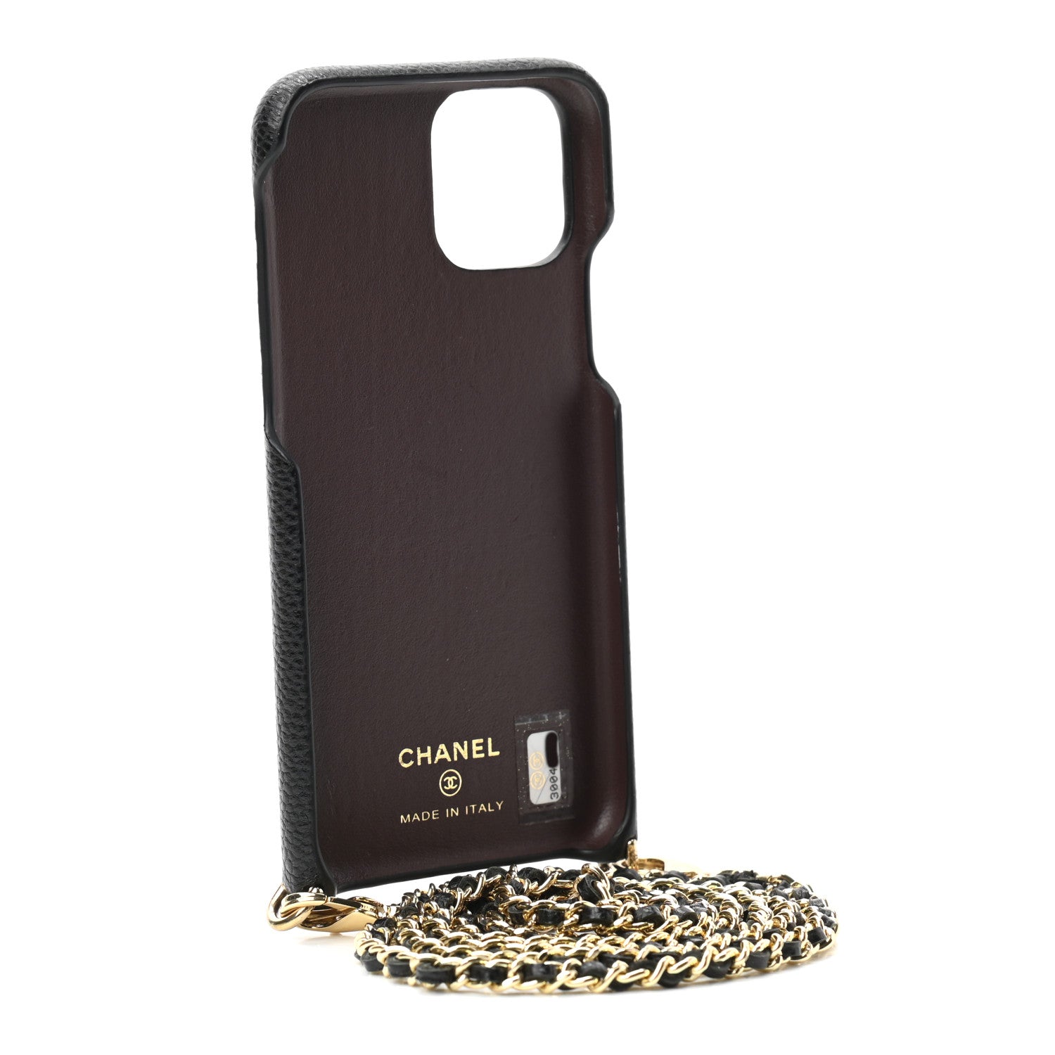 Chanel Caviar Quilted iPhone XI Pro Case With Chain Black 3 of 5