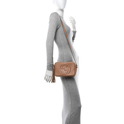 Gucci Pebbled Calfskin Small Soho Disco Bag Camelia 2 of 17