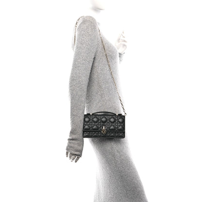 Christian Dior Lambskin Cannage Mini My Dior Bag Black 2 of 11
