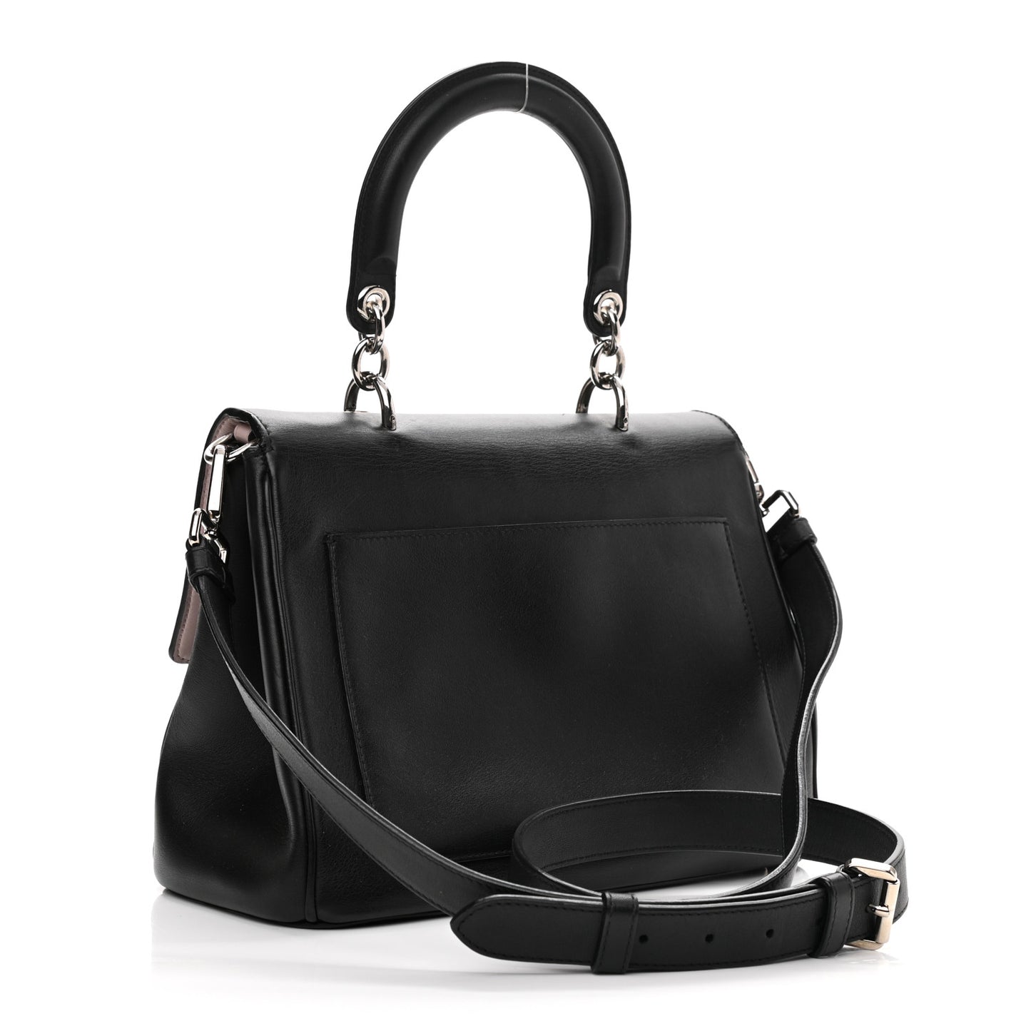 Smooth Calfskin Be Dior Flap Black
