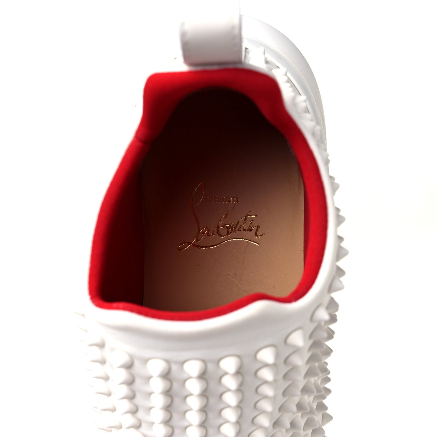 Neoprene Spike Sock Donna Flat Sneakers 37 White Snow Mat