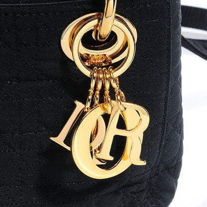 Christian Dior Nylon Cannage Mini Lady Dior Black 2 of 10