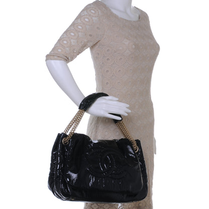 Chanel Vinyl Rodeo Flap Bag Black 2 of 5