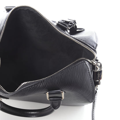 Louis Vuitton Epi Speedy Bandouliere 25 Black 6 of 10
