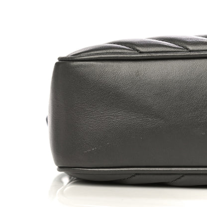 Saint Laurent Calfskin Matelasse Monogram Lou Camera Bag Sea Pebble 17 of 18