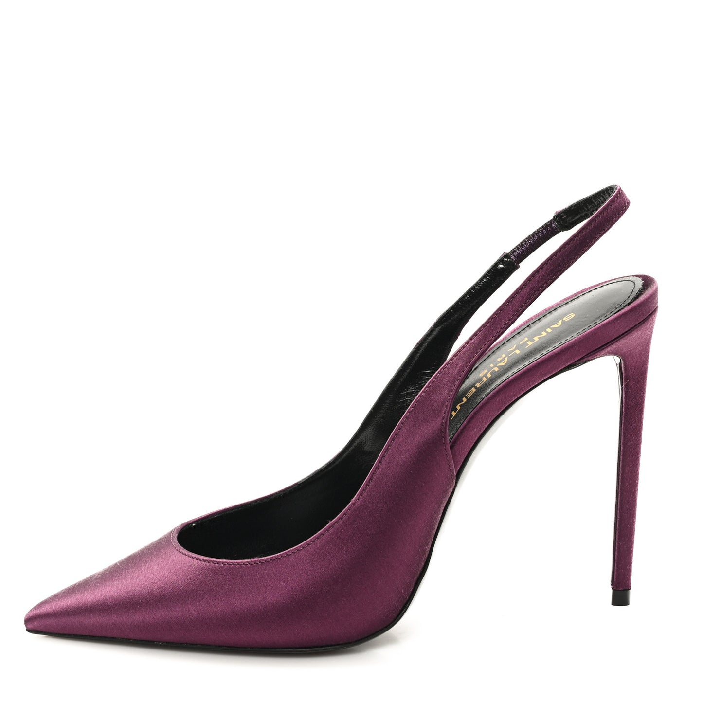 Crepe Satin Zoe 105 Slingback Pump 38 Gem Purple