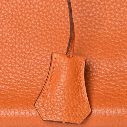 Hermes Taurillon Clemence Birkin 35 Orange 22 of 30