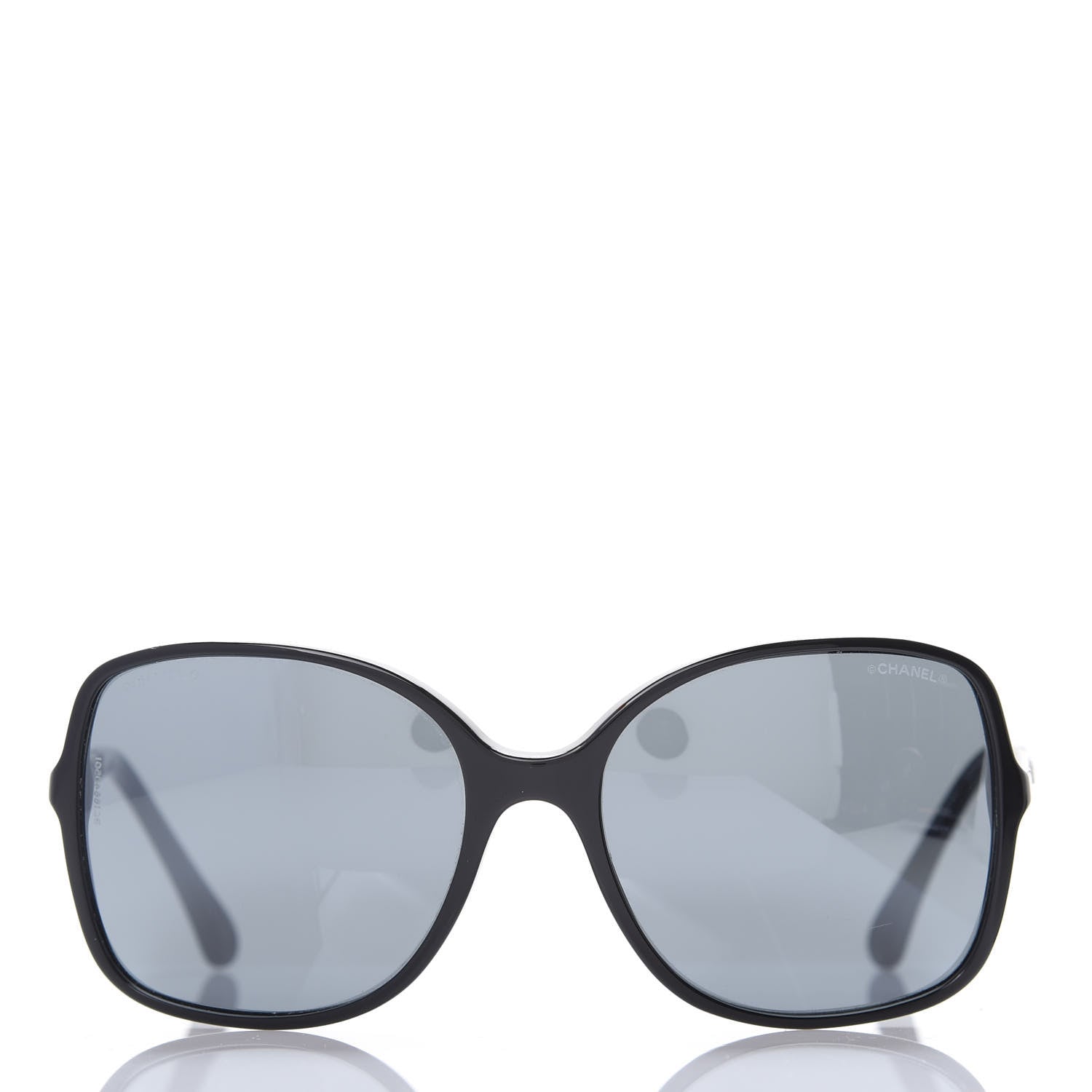 Chanel Lambskin Square Chain Sunglasses 5210-Q Black 2 of 8