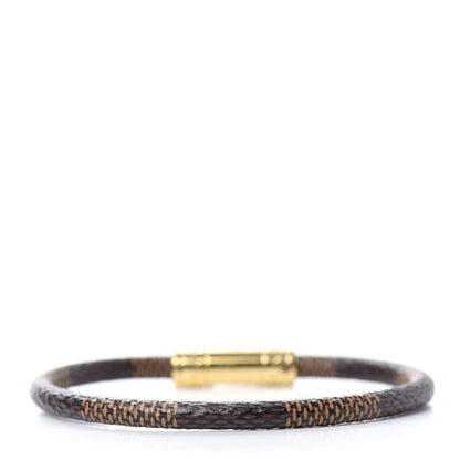 Louis Vuitton Damier Ebene Keep It Bracelet 19 3 of 4