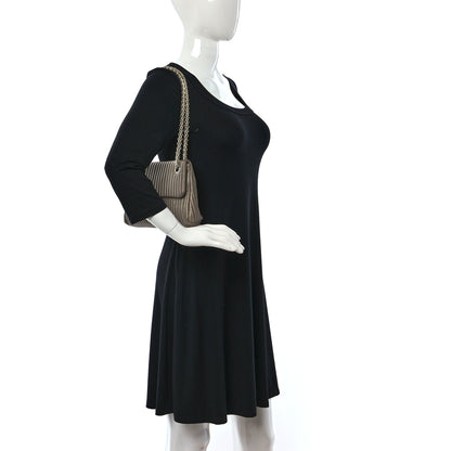 Chanel Iridescent Calfskin Vertical Quilted Mademoiselle Lock Bijoux Flap Bag Brown 2 of 9