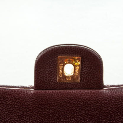 Chanel Caviar Quilted Mini Rectangular Flap Burgundy 5 of 8