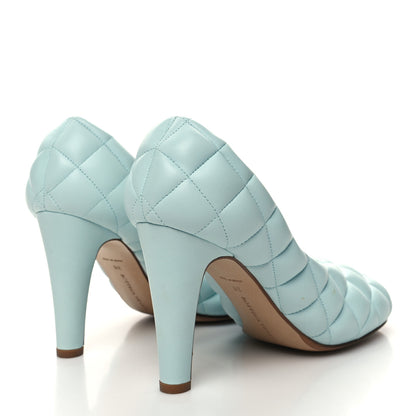 Bottega Veneta Nappa Matelasse Padded Dream Pumps 38 Topazio 4 of 7