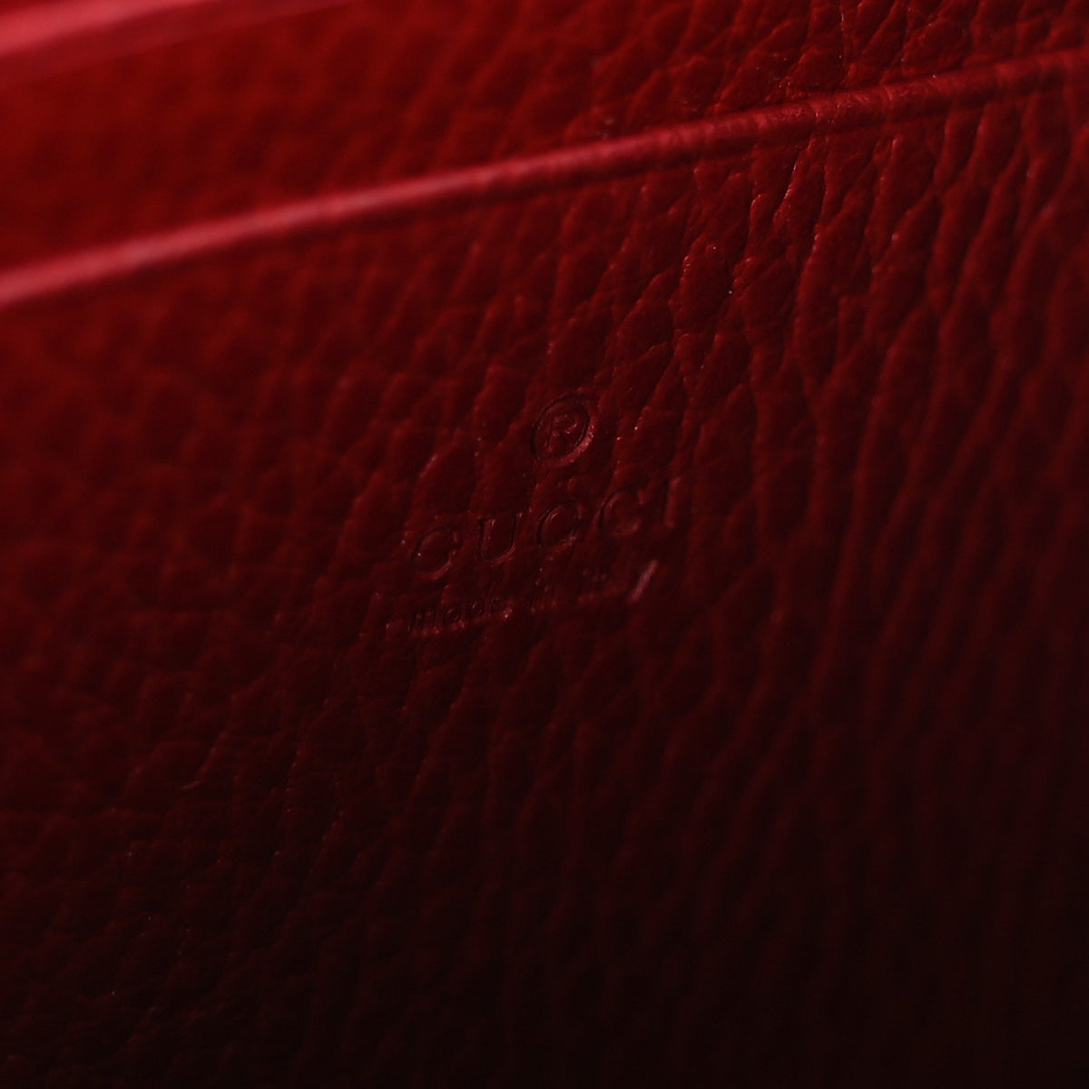 Calfskin Mini Dionysus Chain Wallet Hibiscus Red
