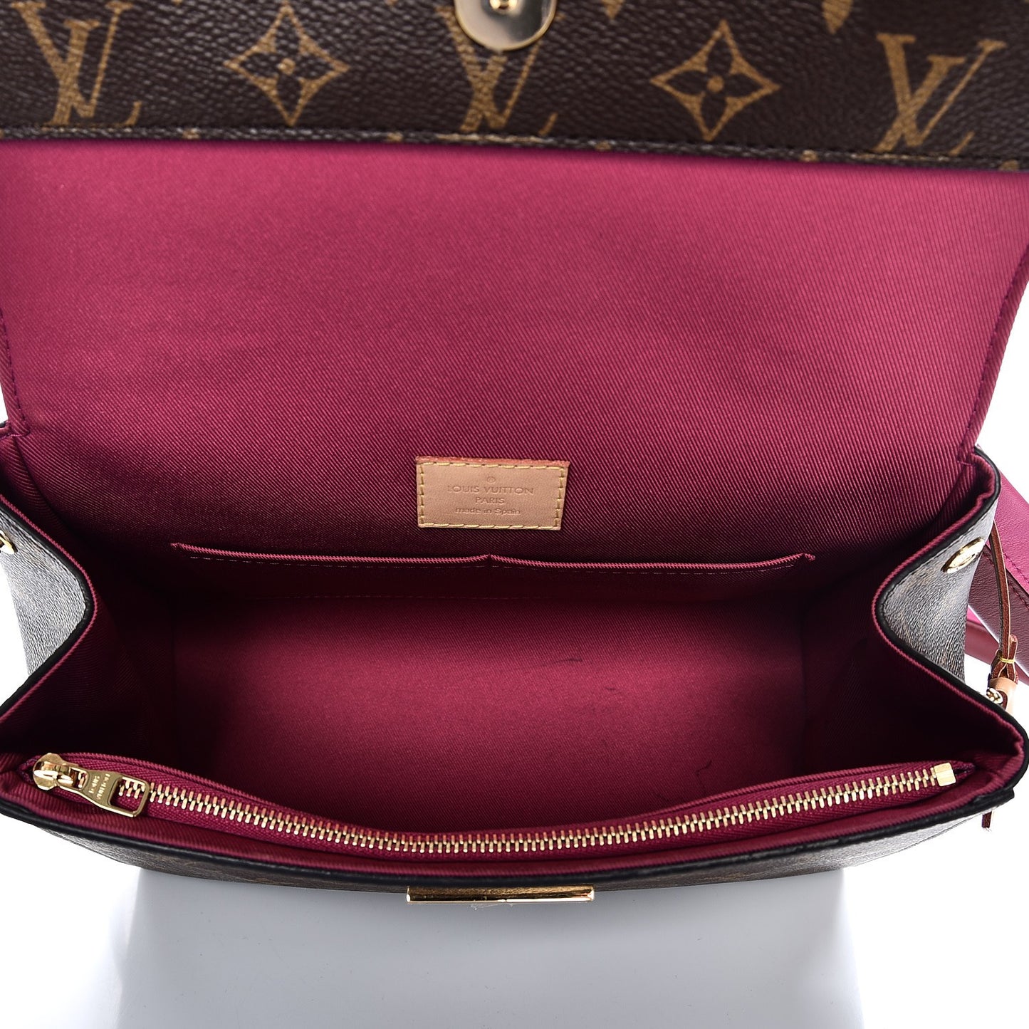 Monogram Cluny BB Bordeaux Fuchsia